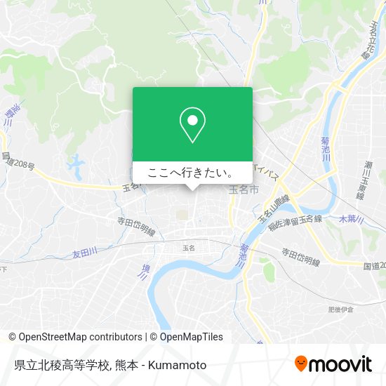 県立北稜高等学校地図