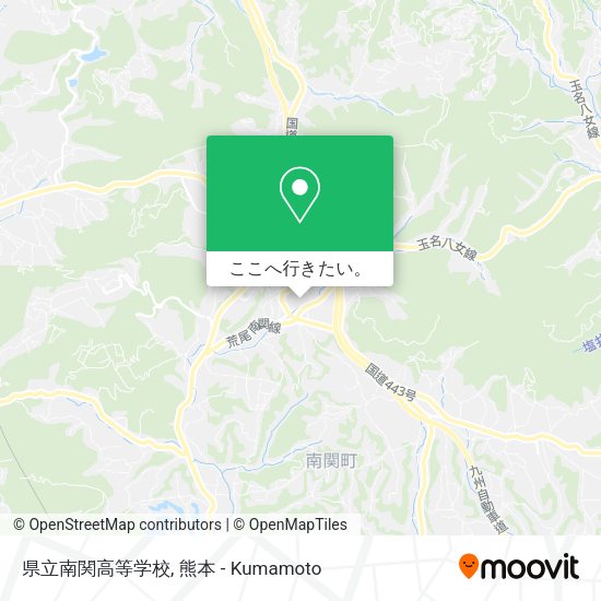 県立南関高等学校地図