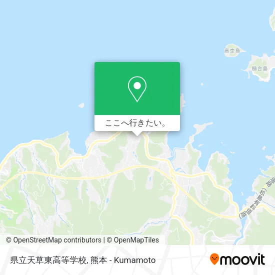 県立天草東高等学校地図