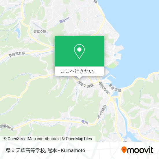 県立天草高等学校地図