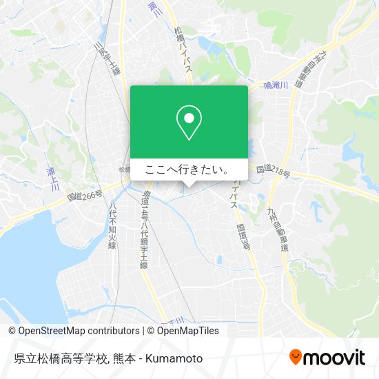 県立松橋高等学校地図