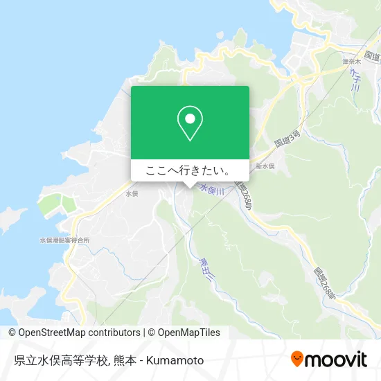 県立水俣高等学校地図