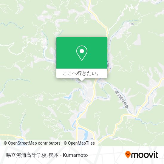 県立河浦高等学校地図