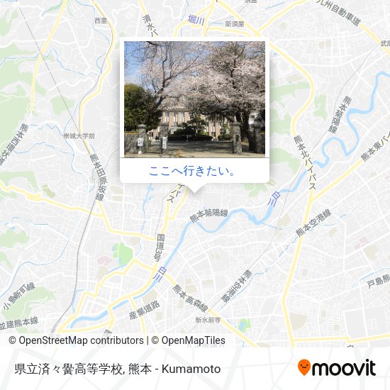県立済々黌高等学校地図