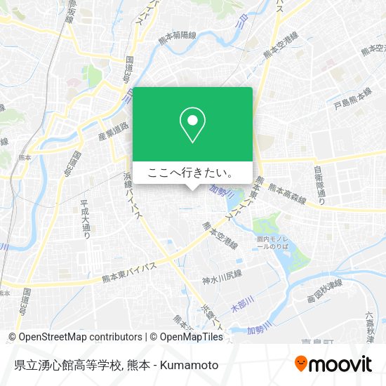 県立湧心館高等学校地図