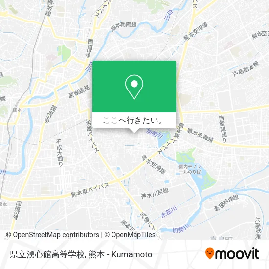 県立湧心館高等学校地図