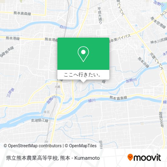 県立熊本農業高等学校地図