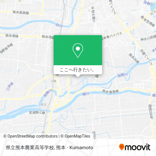 県立熊本農業高等学校地図