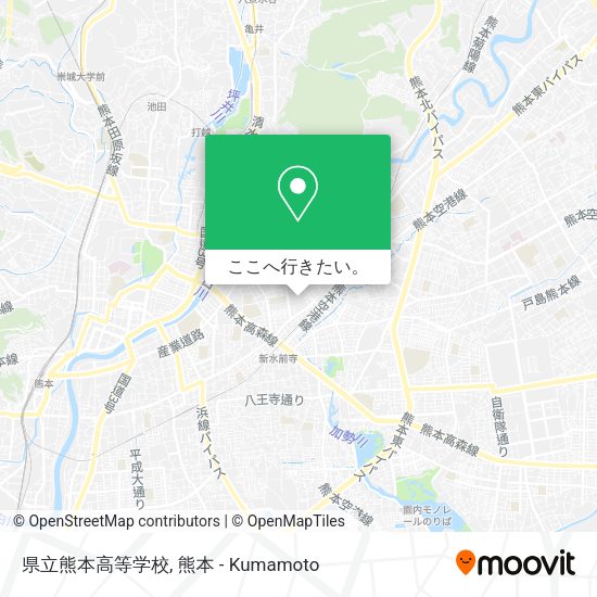 県立熊本高等学校地図