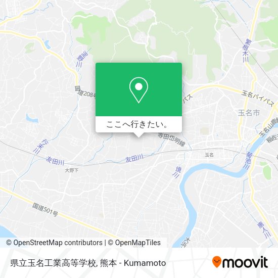 県立玉名工業高等学校地図
