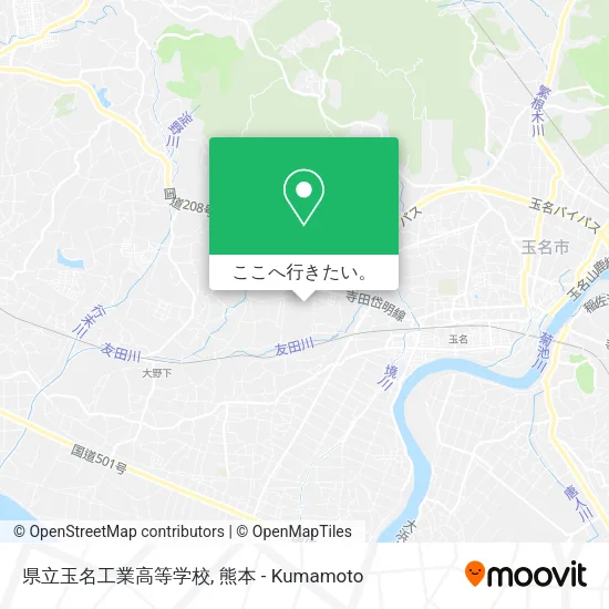 県立玉名工業高等学校地図