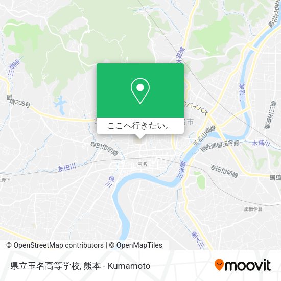 県立玉名高等学校地図