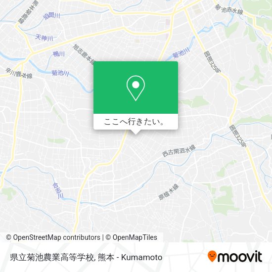 県立菊池農業高等学校地図