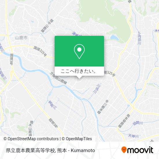 県立鹿本農業高等学校地図