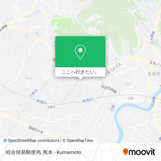 睦合簡易郵便局地図