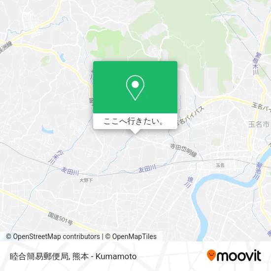 睦合簡易郵便局地図