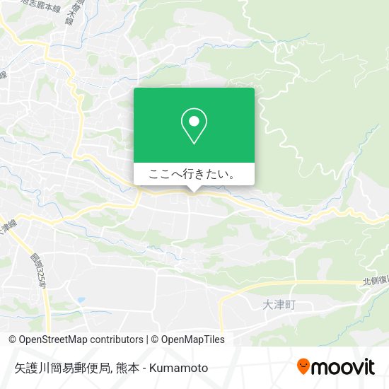 矢護川簡易郵便局地図