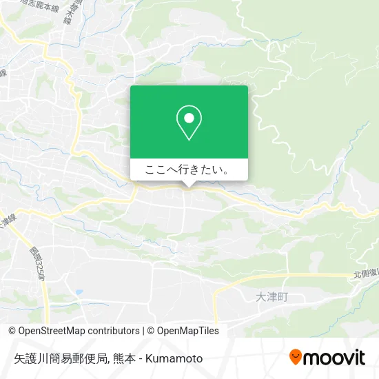 矢護川簡易郵便局地図