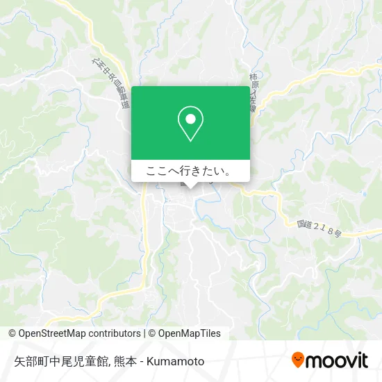 矢部町中尾児童館地図
