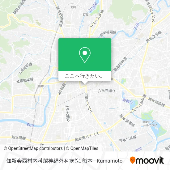 知新会西村内科脳神経外科病院地図