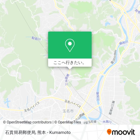 石貫簡易郵便局地図