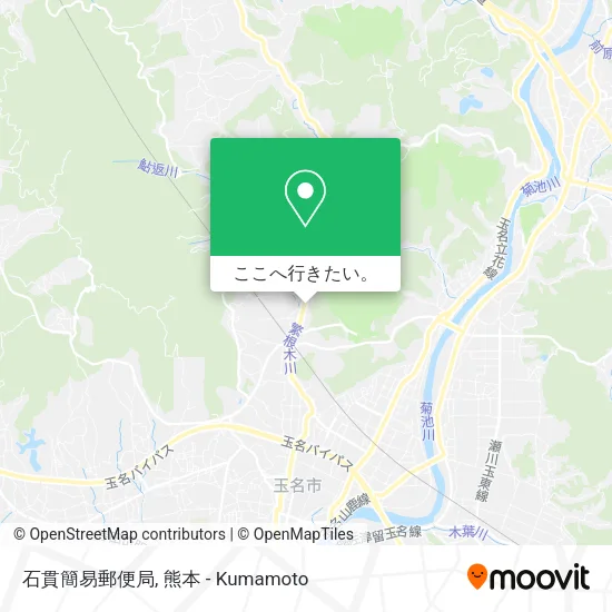 石貫簡易郵便局地図