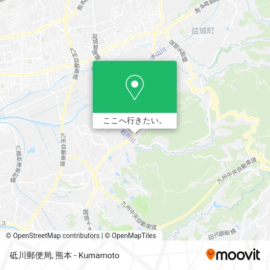 砥川郵便局地図