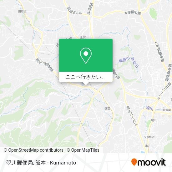 硯川郵便局地図