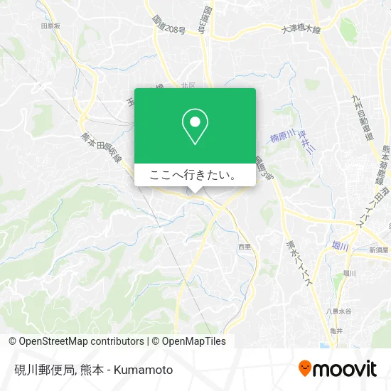 硯川郵便局地図