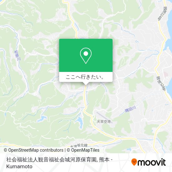 社会福祉法人観音福祉会城河原保育園地図