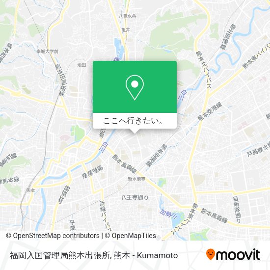 福岡入国管理局熊本出張所地図