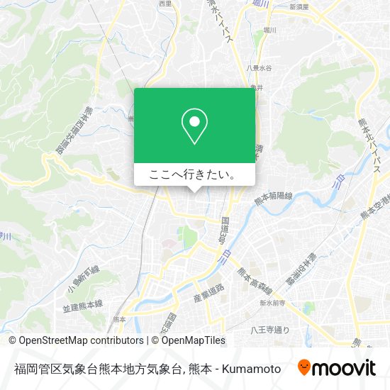 福岡管区気象台熊本地方気象台地図
