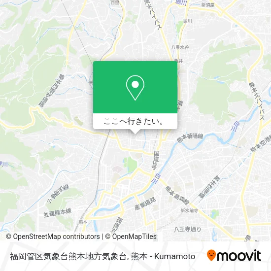 福岡管区気象台熊本地方気象台地図