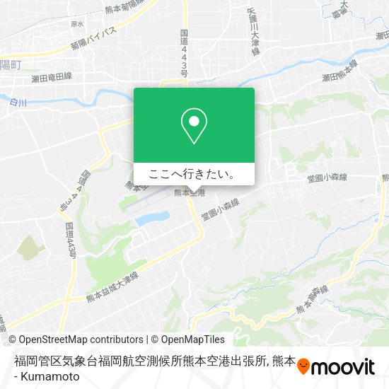 福岡管区気象台福岡航空測候所熊本空港出張所地図