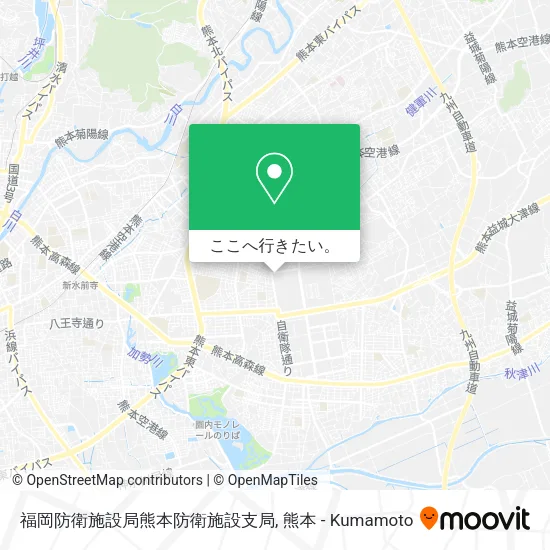 福岡防衛施設局熊本防衛施設支局地図