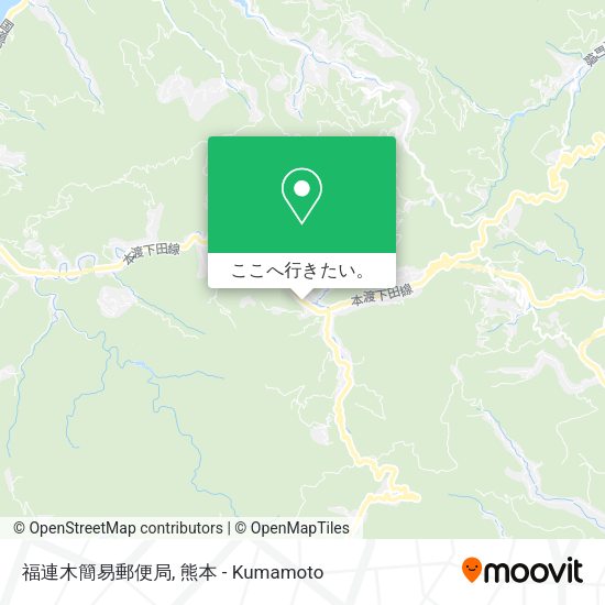 福連木簡易郵便局地図