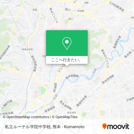私立ルーテル学院中学校地図