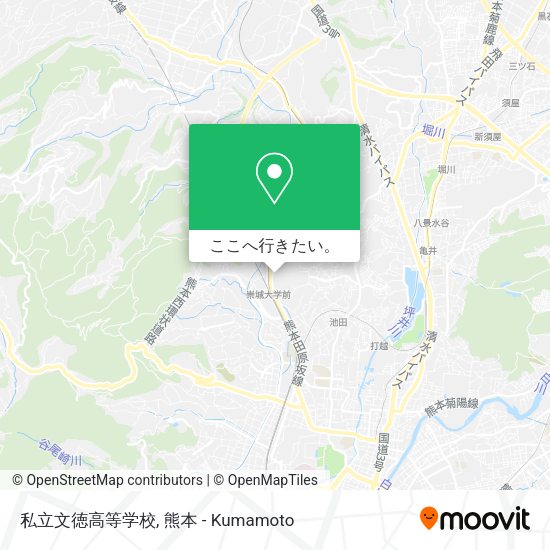 私立文徳高等学校地図