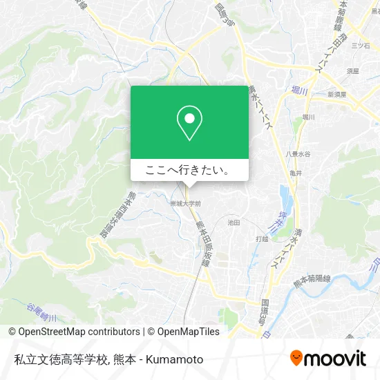 私立文徳高等学校地図