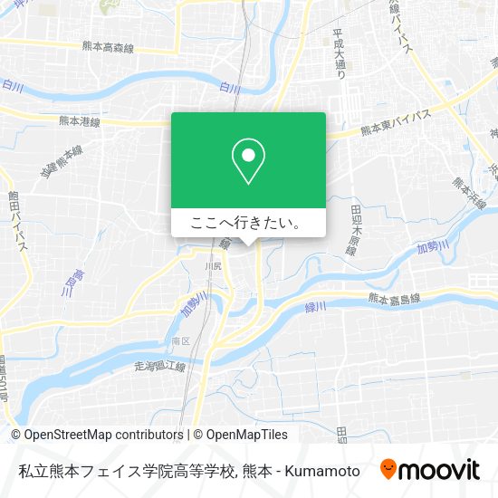 私立熊本フェイス学院高等学校地図