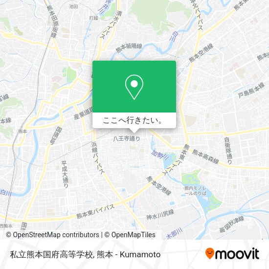 私立熊本国府高等学校地図
