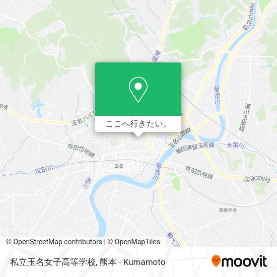 私立玉名女子高等学校地図