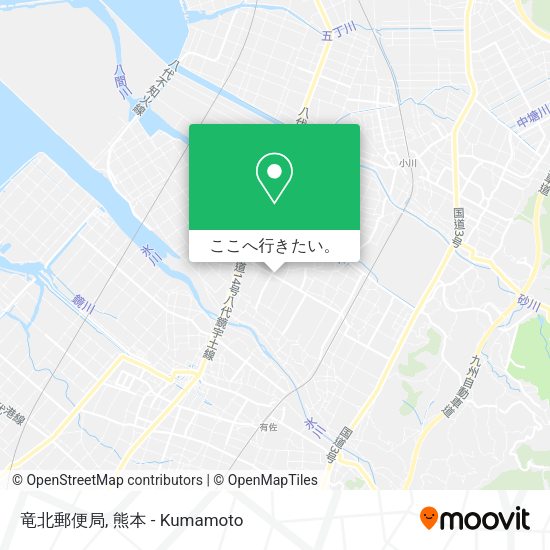 竜北郵便局地図