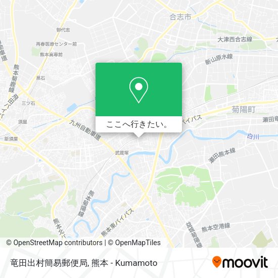 竜田出村簡易郵便局地図