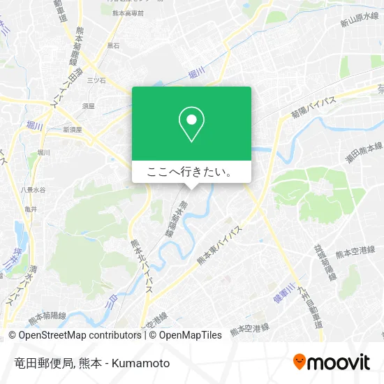 竜田郵便局地図