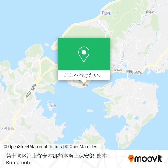 第十管区海上保安本部熊本海上保安部地図