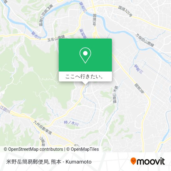 米野岳簡易郵便局地図