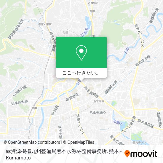 緑資源機構九州整備局熊本水源林整備事務所地図