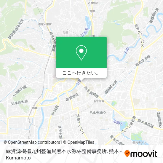 緑資源機構九州整備局熊本水源林整備事務所地図