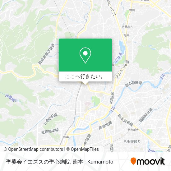 聖嬰会イエズスの聖心病院地図
